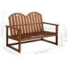 vidaXL Set de muebles de jardín 4 piezas madera maciza de acacia