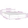 vidaXL Estructura de cama con cabecero sin colchón capuchino 140x190cm