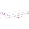 vidaXL Estante flotante de pared 2 uds MDF blanco brillo 80x23,5x3,8cm