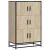vidaXL Aparador alto madera de ingenier&iacute;a y metal Sonoma 68x35x106,5cm