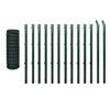 vidaXL Set de euro valla acero verde 25x1,5 m