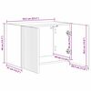 vidaXL Mueble de TV Montado en la Pared 2 pcs 59,5 x 31 x 40 cm