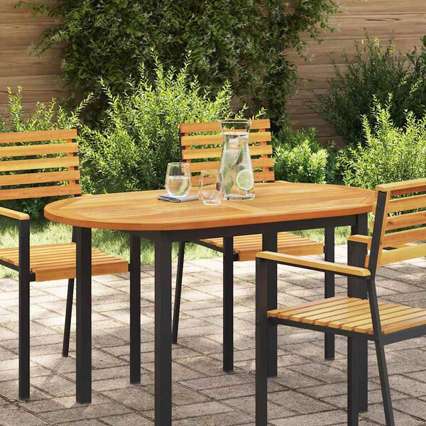 vidaXL Encimera Aceite Natural 120 x 70 x 2 cm Madera de Acacia S&oacute;lida