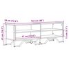vidaXL Mueble de TV madera de ingenier&iacute;a roble Sonoma 122x34x41 cm