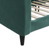 vidaXL Sofá cama sin colchón terciopelo verde oscuro 80x200 cm