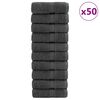 vidaXL Toallas de mano premium SOLUND 50 uds antracita 30x30 cm 600 g/m&sup2;