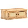 vidaXL Mesa de centro madera maciza de mango ca&ntilde;a natural 90x50x35 cm