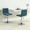 vidaXL Sillas de comedor giratorias 2 uds terciopelo azul