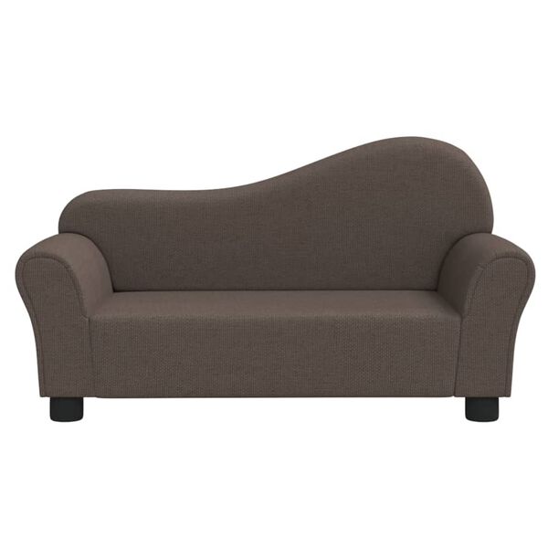vidaXL Sofá para niños tela gris taupe