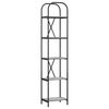 vidaXL Estante de libros 5 niveles 40 x 30 x 183 cm Gris Sonoma