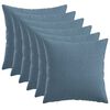 vidaXL Coj&iacute;n con almohada HEERLEN 6 uds. Azul jeans Tela