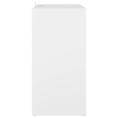 vidaXL Mueble zapatero de madera contrachapada blanco 60x35x70 cm