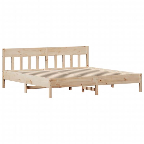 vidaXL Estructura de cama sin colchón madera maciza de pino 200x200 cm