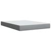 vidaXL Cama box spring con colch&oacute;n tela gris claro 140x190 cm