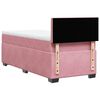 vidaXL Cama box spring con colch&oacute;n terciopelo rosa 100x200 cm