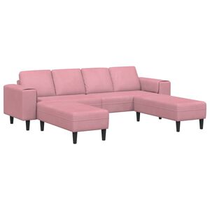 vidaXL Sof&aacute; de sala 3 uds. Rosa