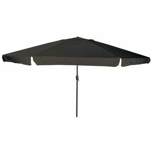vidaXL Sombrilla de jard&iacute;n Negro 394 x 394 x 248 cm Poli&eacute;ster y Acero