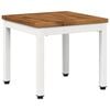 vidaXL Mesa de centro Natural y Blanco 40 x 40,5 x 36 cm