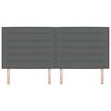 vidaXL Cabecero Gris oscuro 200 cm tela