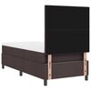vidaXL Cama tipo Box Spring con colch&oacute;n Marr&oacute;n Oscuro 90 x 200 cm tela
