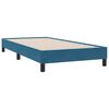 vidaXL Cama box spring con colch&oacute;n terciopelo azul oscuro 90x210 cm