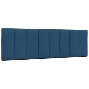vidaXL Cabecero de cama acolchado Hanko tela azul 160 cm