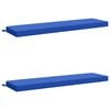 vidaXL Cojines para bancos SOEST 2 uds. 100% Poli&eacute;ster Azul Royal