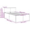 vidaXL Estructura de cama con cabecera Roble Marr&oacute;n 120 x 190 cm