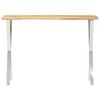 vidaXL Mesa consola con borde natural madera mango maciza 105x33x76 cm
