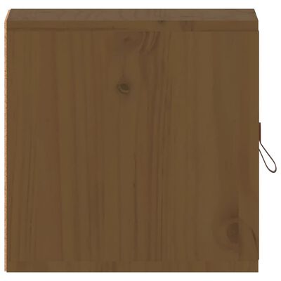 vidaXL Armarios de pared 2 uds madera pino marrón miel 31,5x30x30 cm