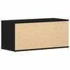 vidaXL Gabinete de TV Roble Negro 80 x 34 x 36 cm Madera contrachapada