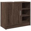 vidaXL Armario de lavabo madera ingenier&iacute;a marr&oacute;n roble 63x29x55 cm