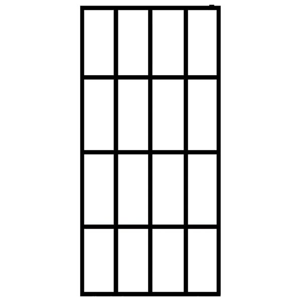 vidaXL Mampara de ducha de vidrio templado transparente 80x195 cm