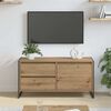 vidaXL Gabinete de TV con cajón Roble Artesanal 100 x 36 x 49.5 cm