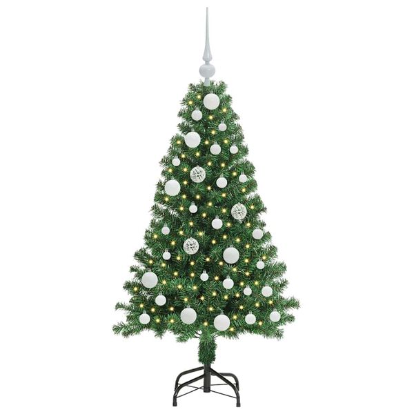 vidaXL &Aacute;rbol de Navidad artificial Verde 120 cm PVC y Acero y Pl&aacute;stico