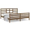 vidaXL Estructura cama sin colch&oacute;n madera maciza marr&oacute;n miel 200x200cm
