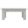 vidaXL Mesa de centro madera contrachapada gris hormigón 100x60x42 cm