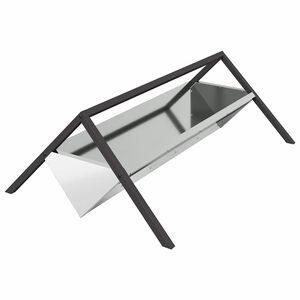 vidaXL Abrevadero para ganado Plateado 111 x 76 x 38 cm 10 kg
