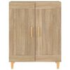 vidaXL Aparador de madera contrachapada roble Sonoma 69,5x34x90 cm