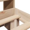 vidaXL Cama con estantería sin colchón madera maciza de pino 160x200cm