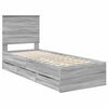 vidaXL Estructura de cama Gris Sonoma 75 x 190 cm Madera Ingenieril