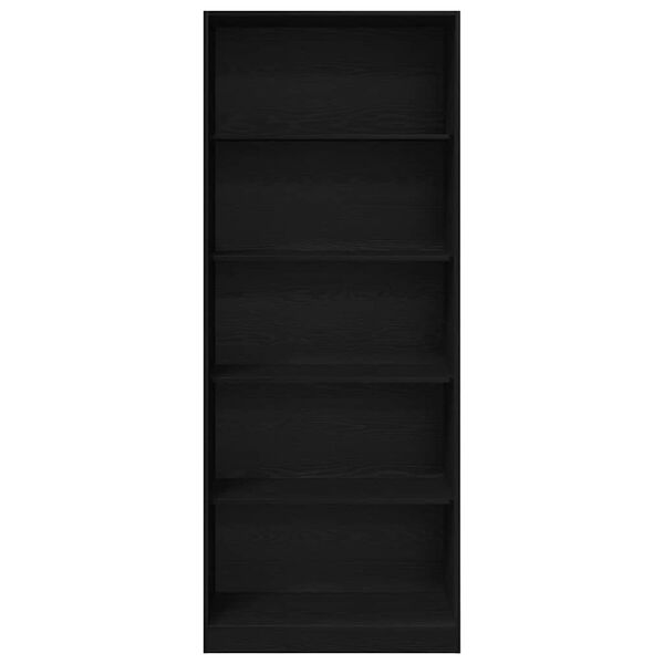 vidaXL Armario Roble negro 80 x 50 x 200 cm Madera contrachapada