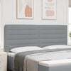 vidaXL Cabecero Gris Claro 200 cm tela