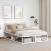 vidaXL Estructura cama sin colch&oacute;n metal blanco 140x200 cm