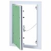 vidaXL Panel de acceso Verde y Plata 25 x 35 cm Aluminio y Pladur