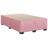 vidaXL Cama box spring con colch&oacute;n terciopelo rosa 120x200 cm