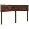 vidaXL Cabecero con borde natural ROSTOCK Marr&oacute;n Oscuro 160 cm