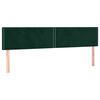 vidaXL Cama box spring con colch&oacute;n terciopelo verde oscuro 160x200 cm