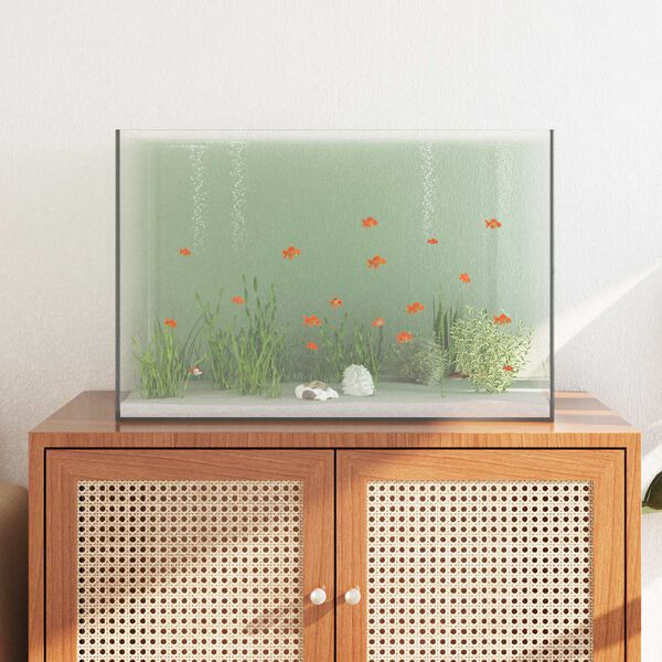 vidaXL Acuario con almacenamiento Transparente 60 x 35 x 40 cm Cristal