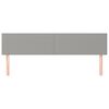 vidaXL Cabeceros 2 unidades de tela gris claro 90x5x78/88 cm